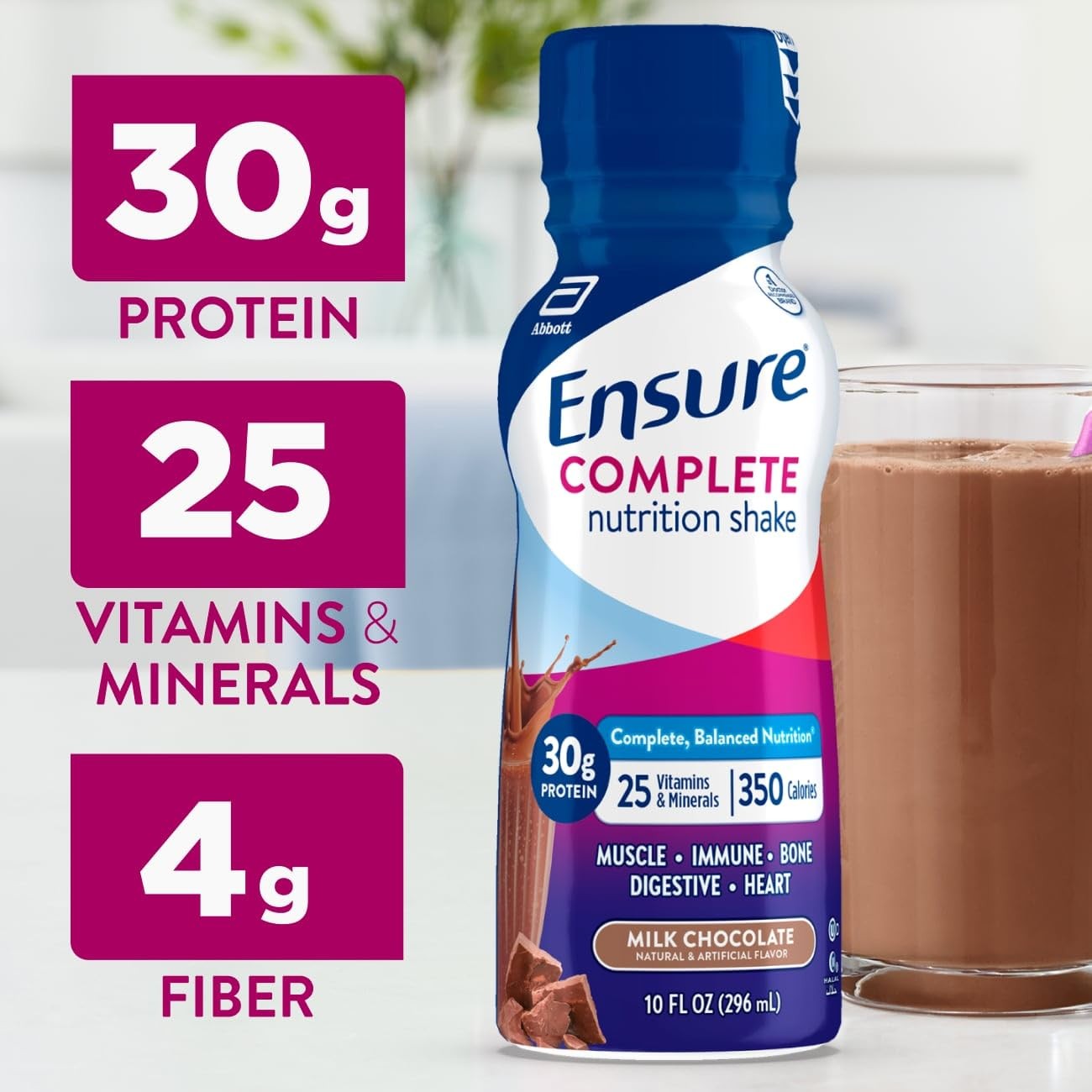 Ensure Complete Milk Chocolate Nutrition Shake Complete Balanced Meal