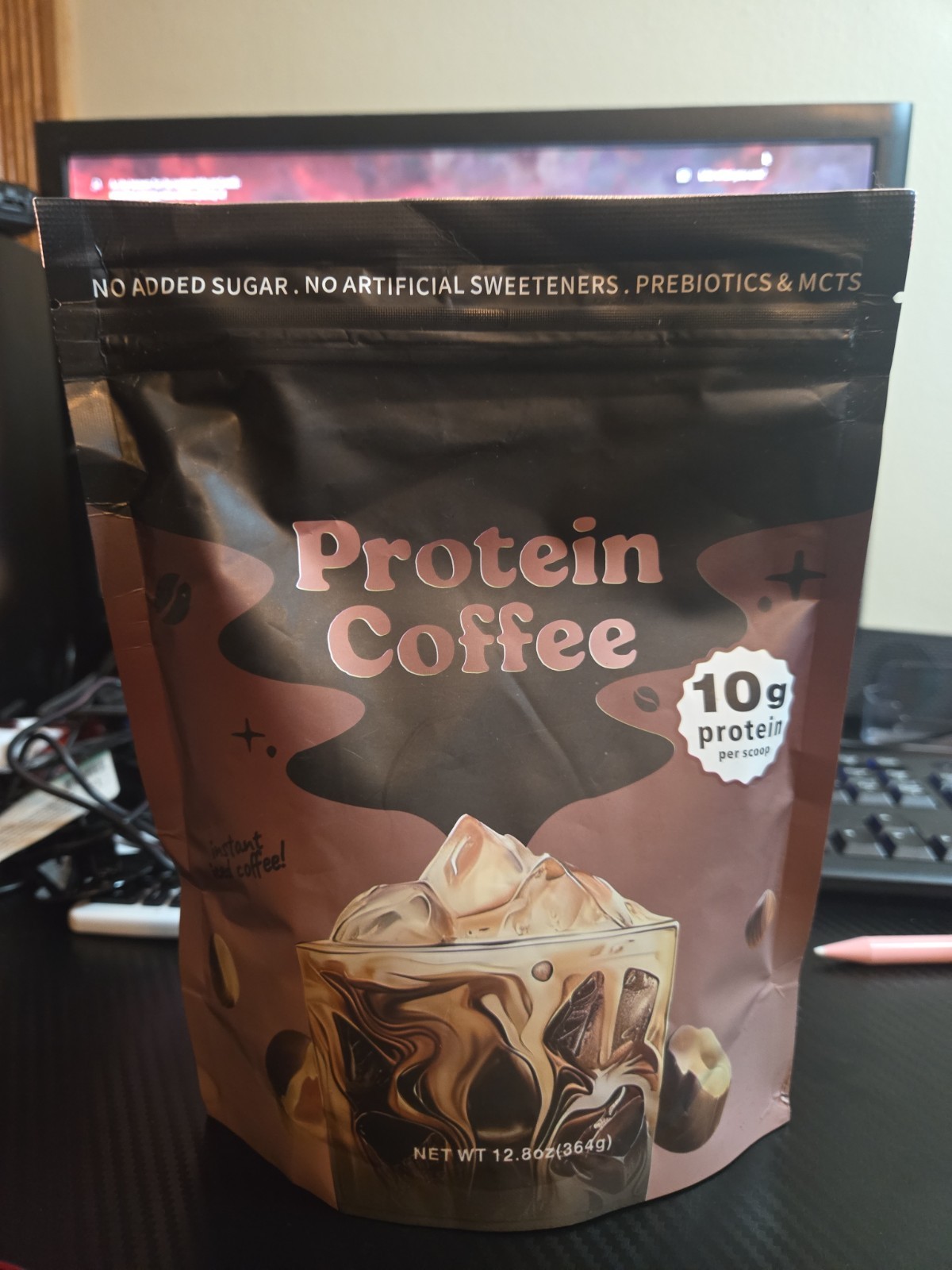 High Protein Iced Coffee, Hazelnut Flavor, 12.8oz, 10g Whey Protein, Exp: 05/29