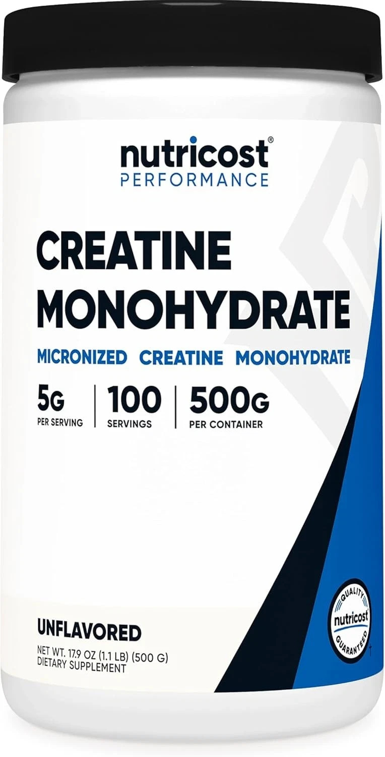 Creatine Monohydrate Micronized Powder 500g 100 Servings 5g per Scoop