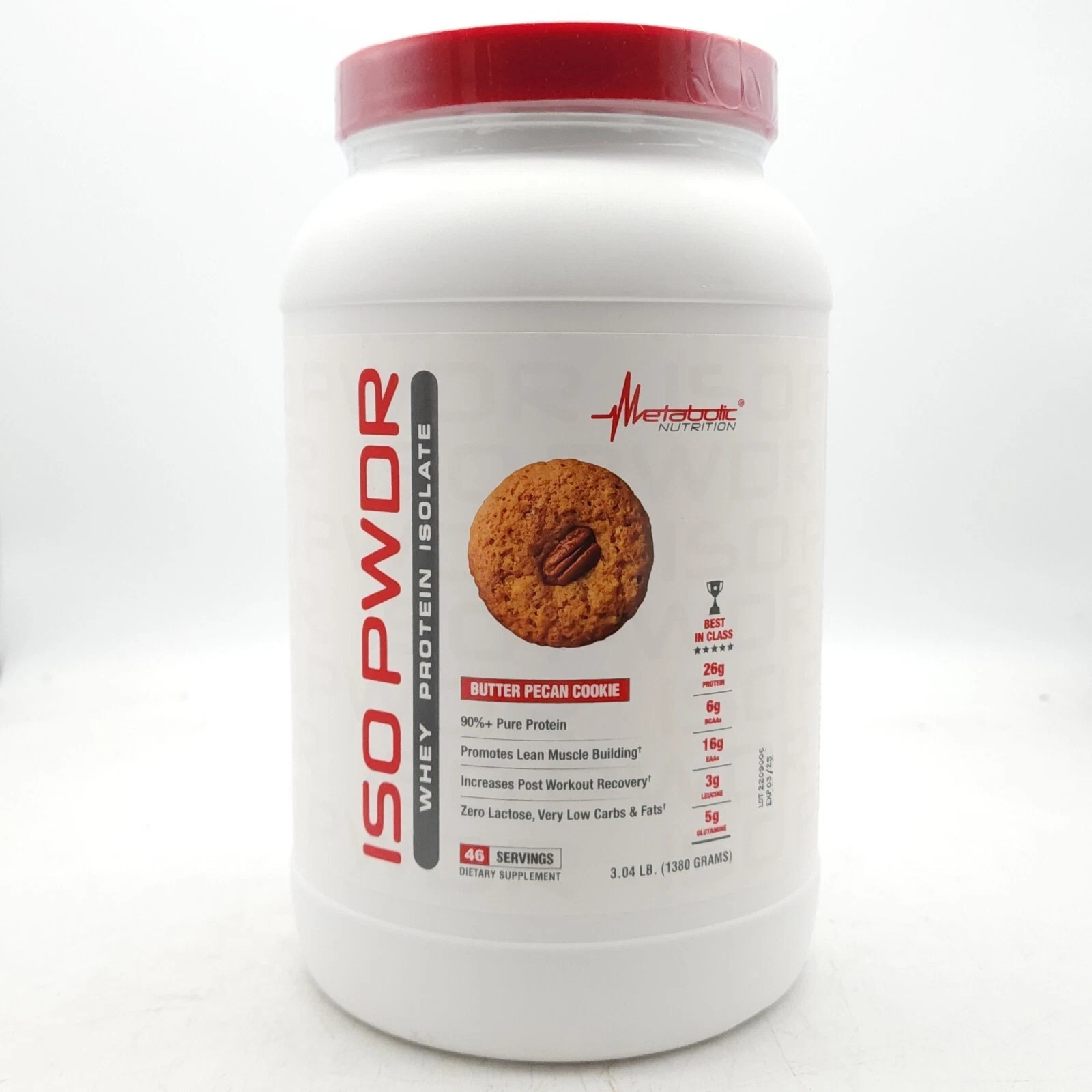 Metabolic Nutrition ISO PWDR Whey Isolate Protein Pick Flavor 3.04lbs