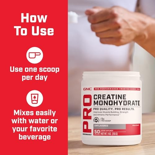 Micronized Creatine Monohydrate Powder 5g 50 Servings Muscle