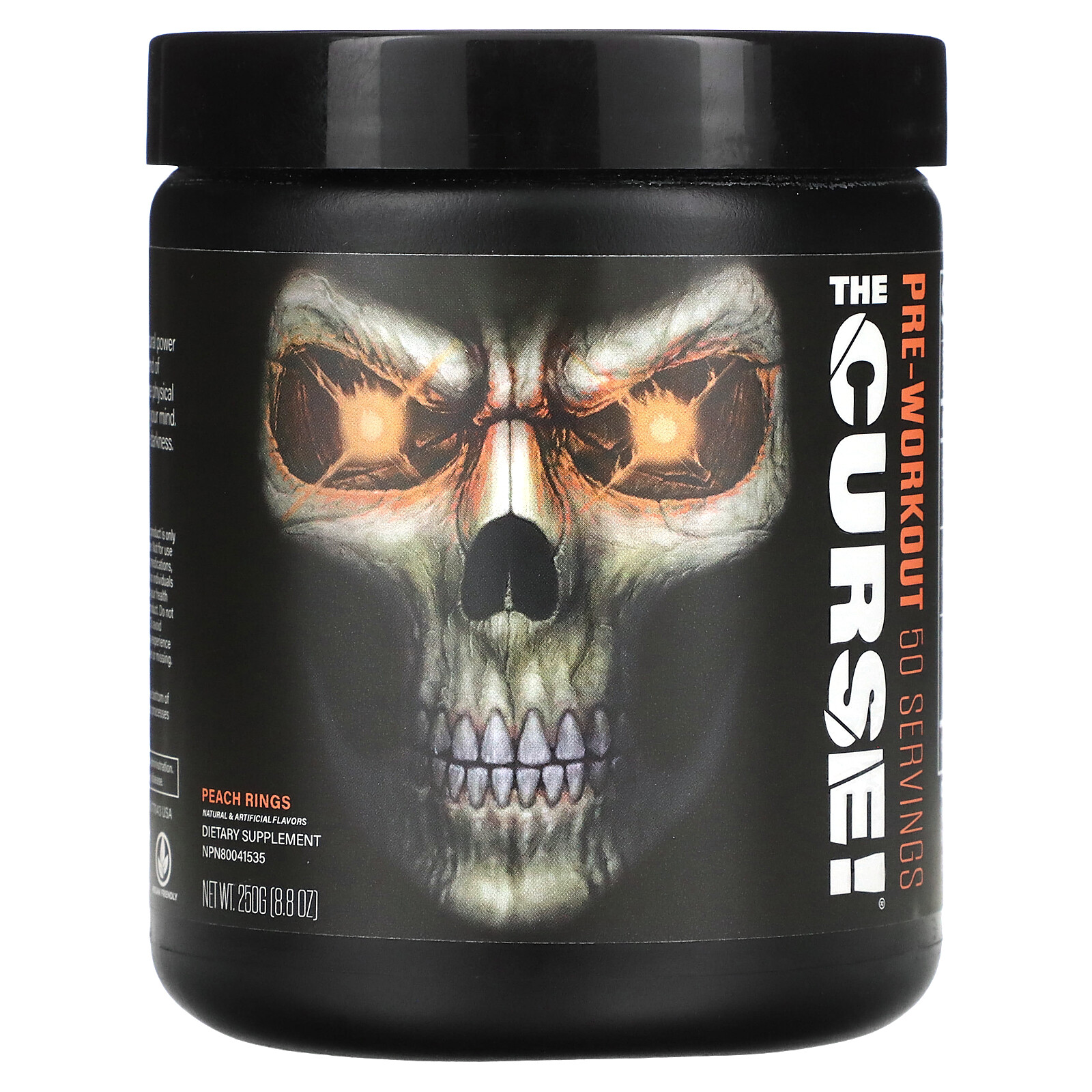 The Curse, Pre-Workout, Peach Rings, 8.8 oz (250 g)