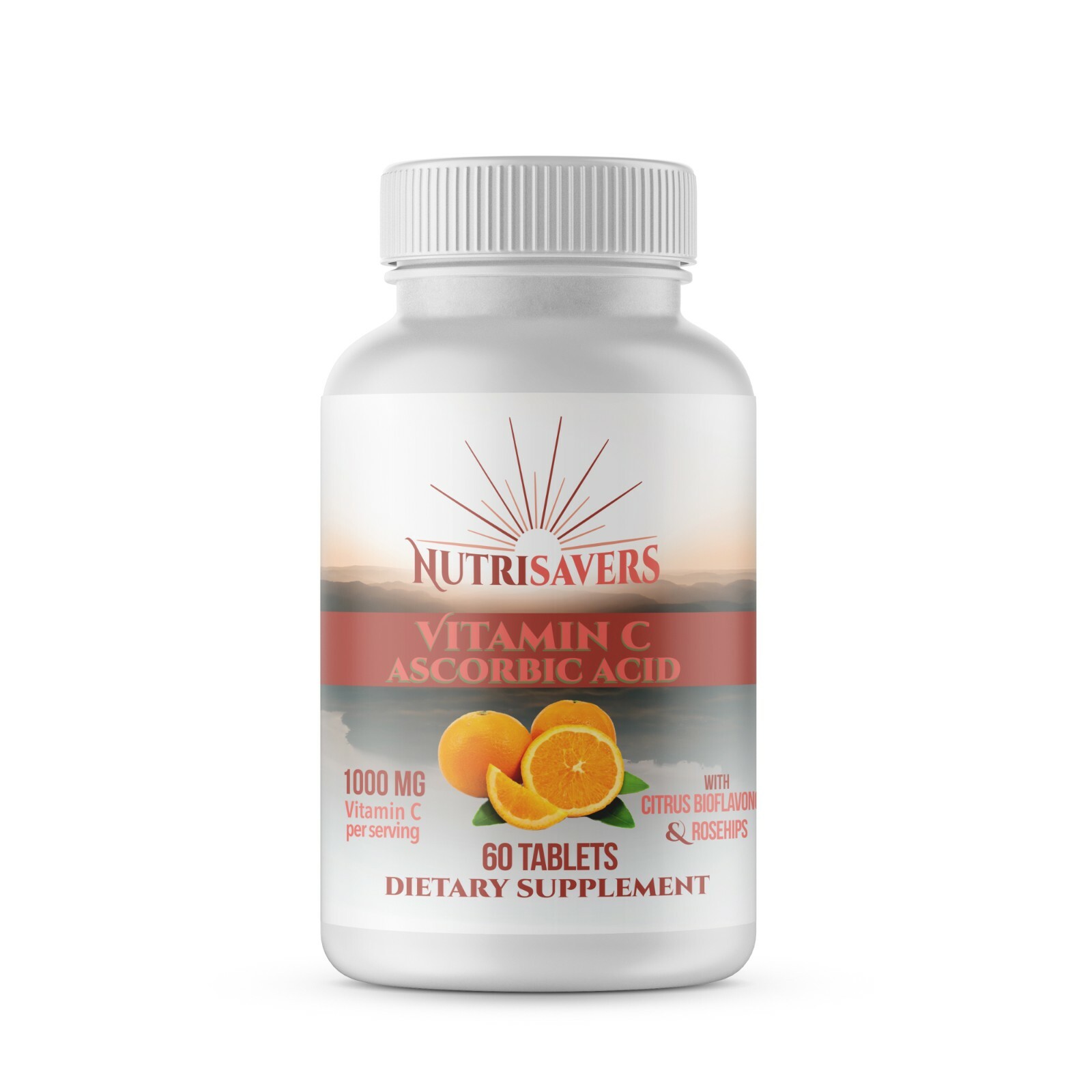 Nutrisavers Vitamin C Ascorbic Acid 1000 MG -High Absorption Dietary Supplement