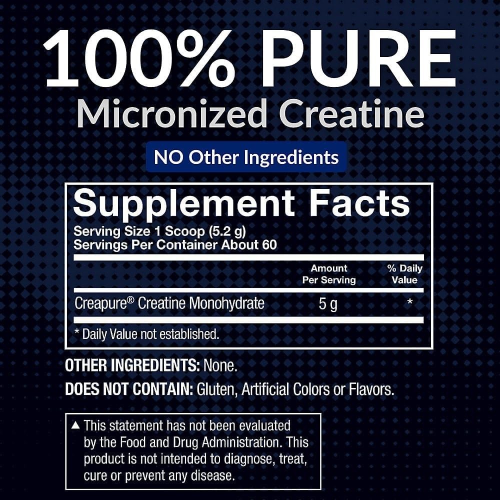 Elite German Creatine with Creapure, Creatine Monohydrate Powder for Strength…