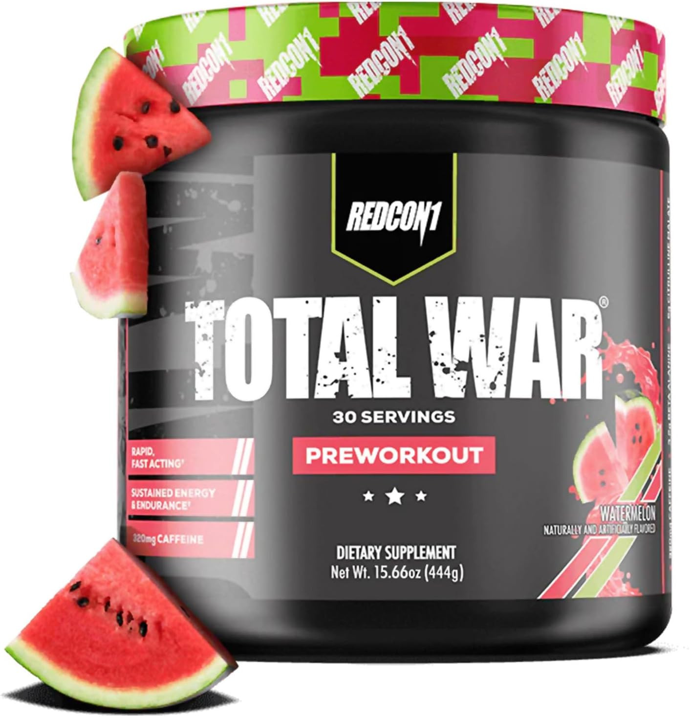 Total War Pre Workout, Watermelon – L Citrulline, Malic Acid, Green Tea Leaf Ext