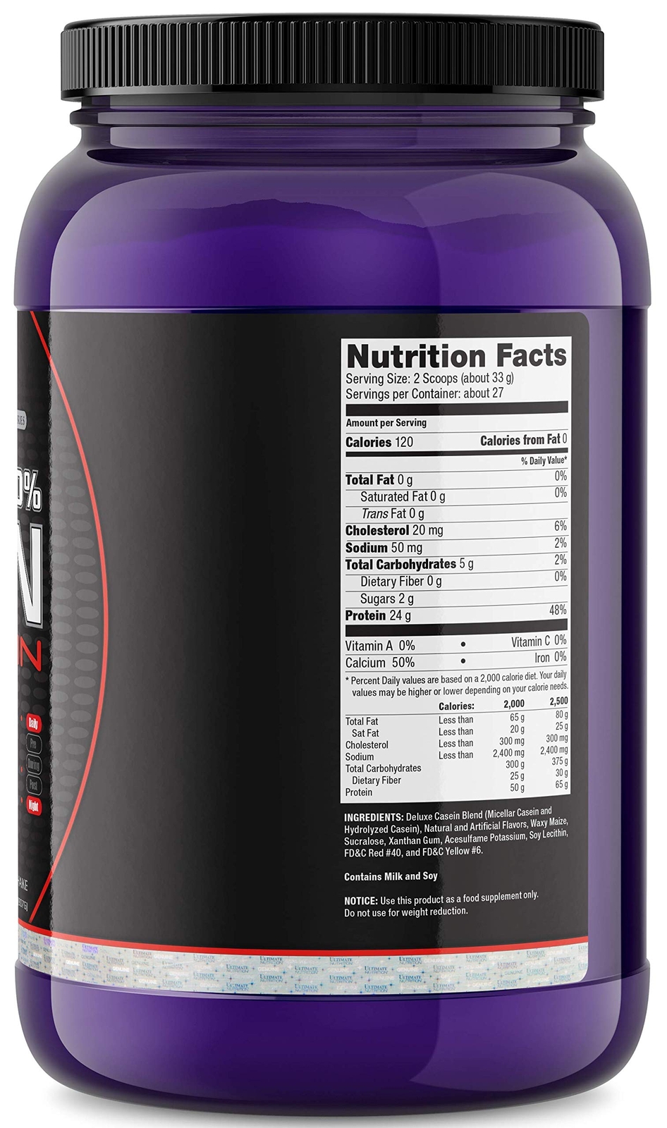 Prostar Micellar and Hydrolyzed Casein Protein Powder – 2 Pounds, Strawberry