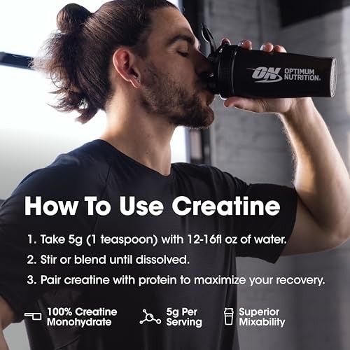 Creatine Monohydrate Powder Micronized 5g 60 Servings Unflavored
