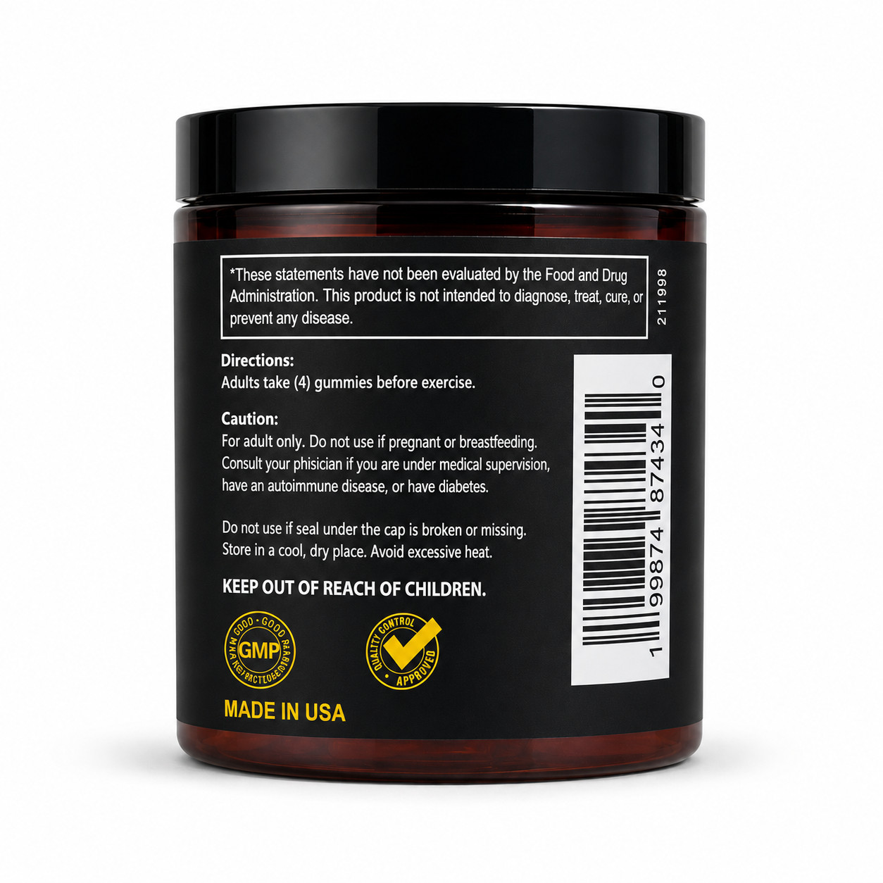 6 UNITS Creatine Gummies 5g creatine 40 gummies per bottle 2 month supply vegan