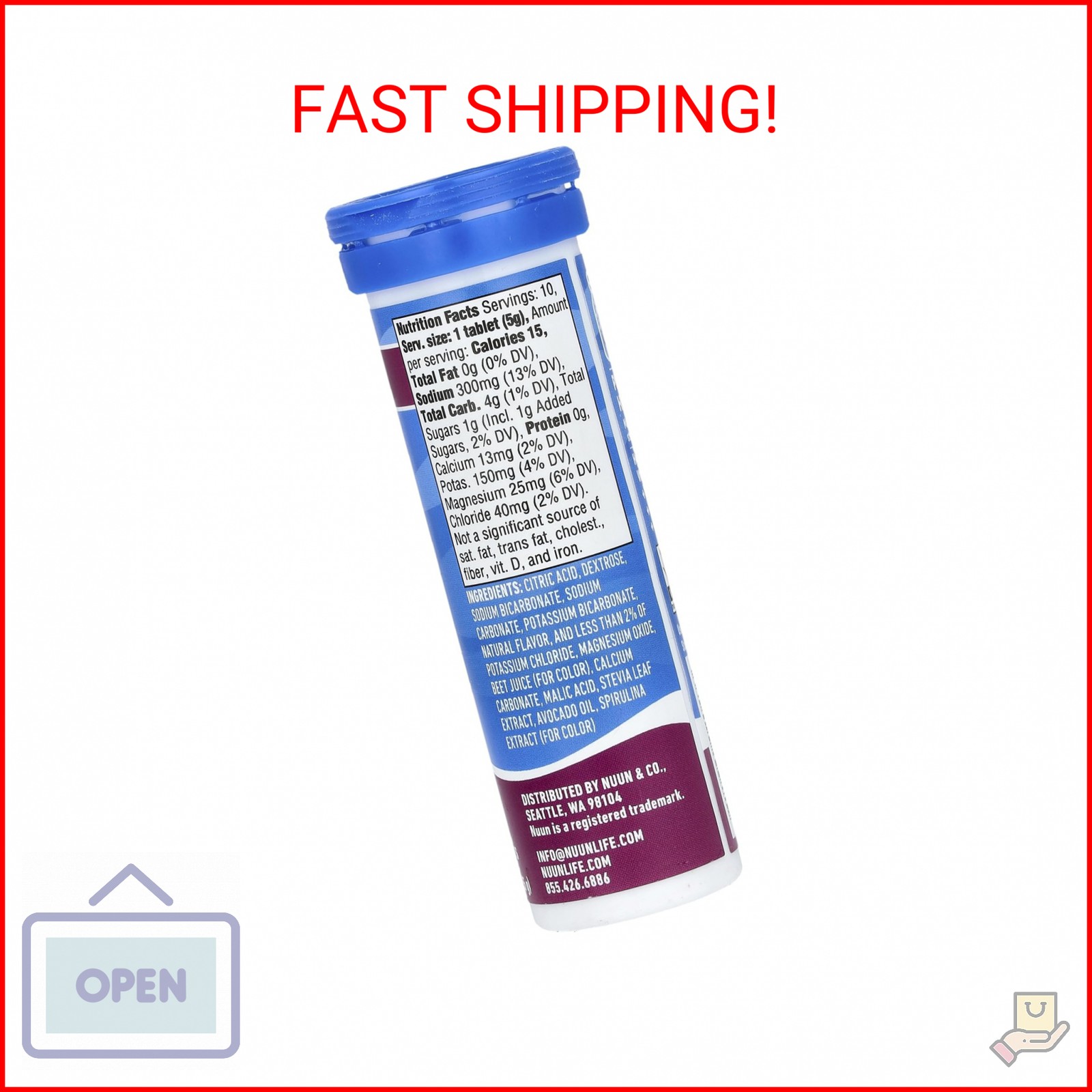 Nuun Active, Tri Berry, 10 ct