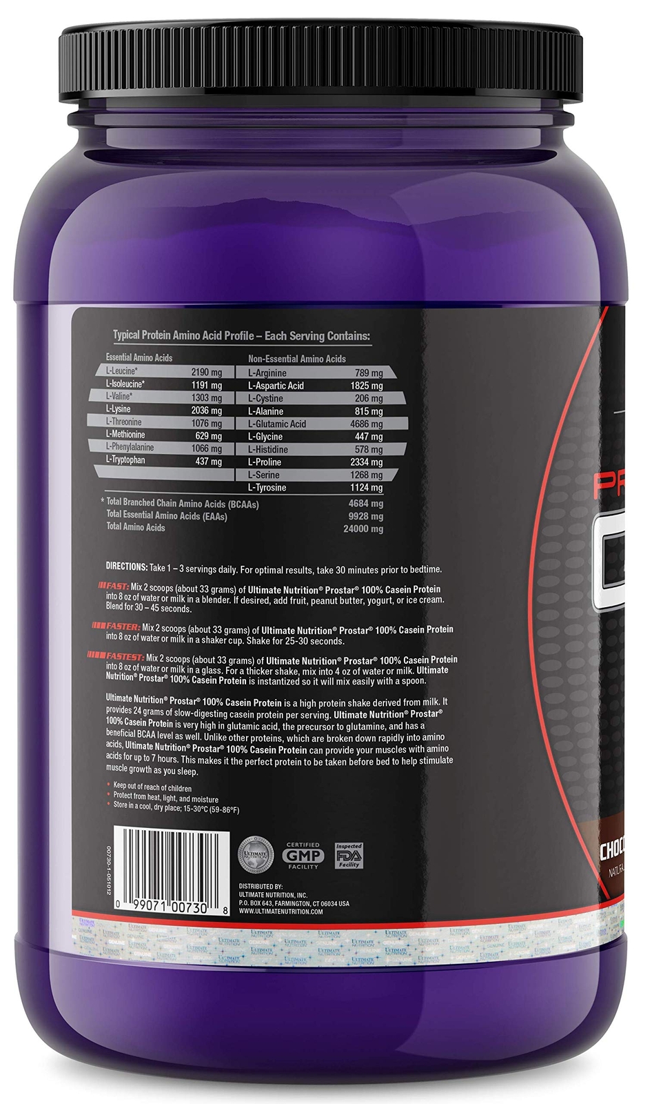 Prostar Micellar and Hydrolyzed Casein Protein Powder – 2 Pounds, Chocolate