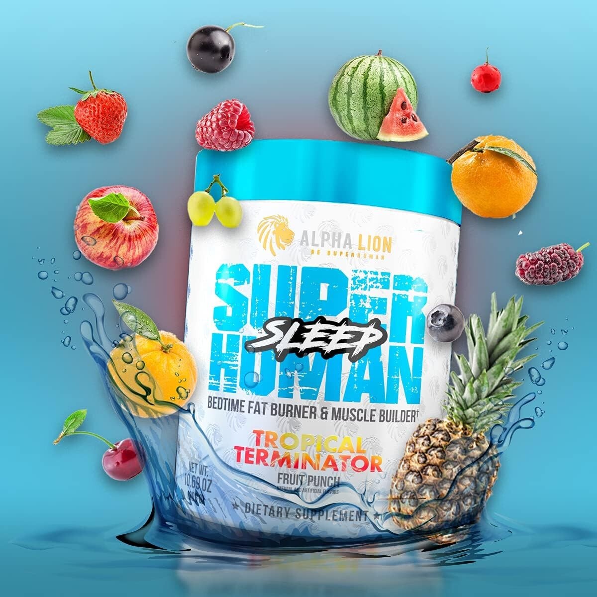 Alpha Lion Super Human Sleep Nighttime Fat Burner Sleep 30 Servings 2 Flavors