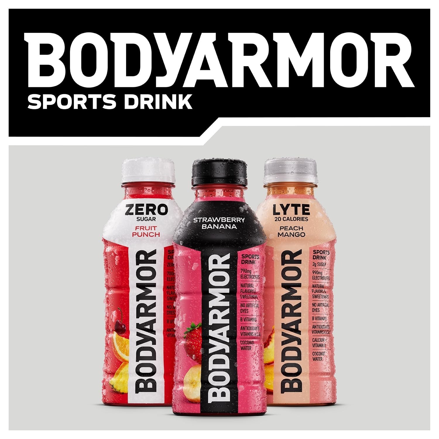 BODYARMOR Lyte Electrolyte Drink Peach Mango 12 Fl Oz (8 Pack)