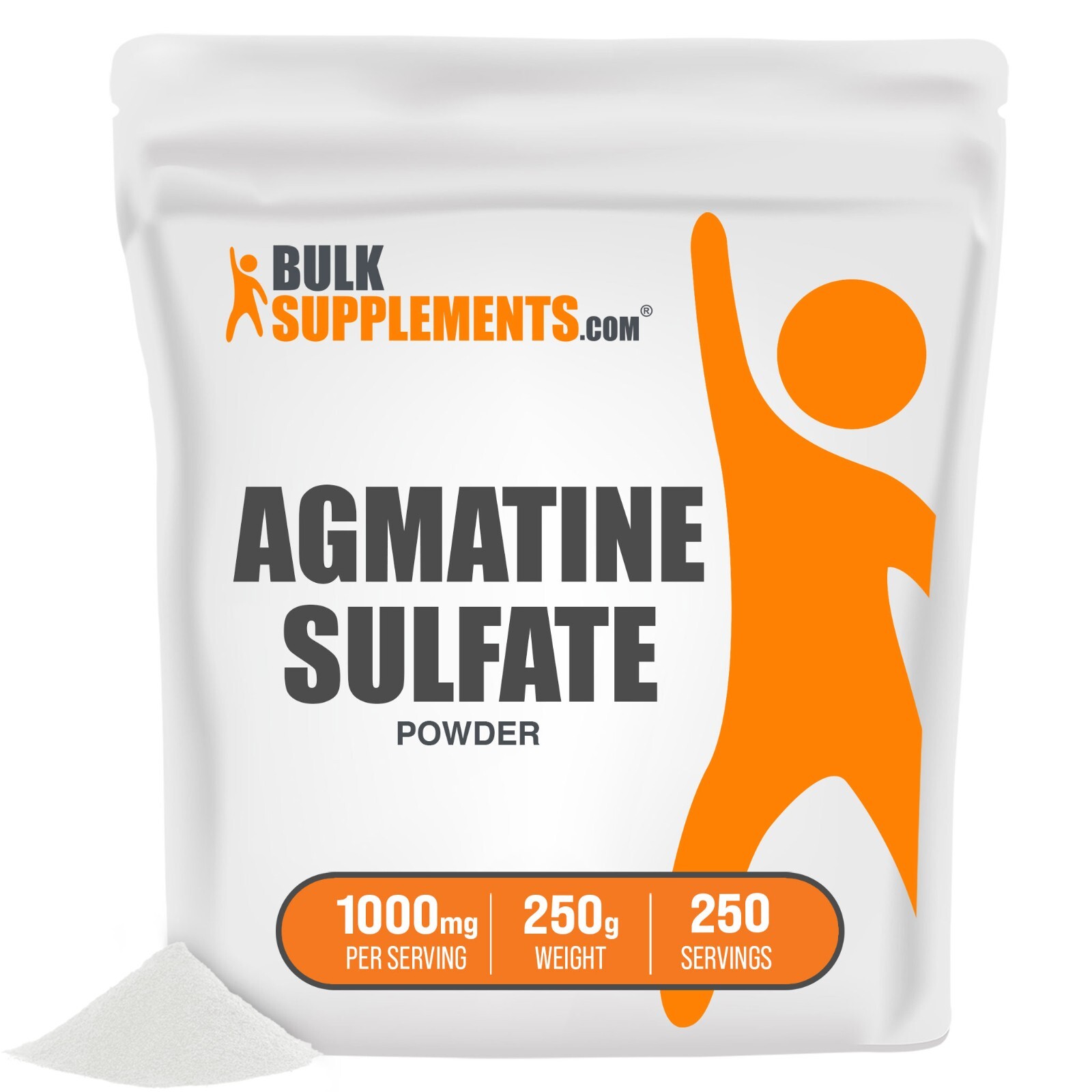 BulkSupplements Agmatine Sulfate – Nitric Oxide – Pre Workout Powder