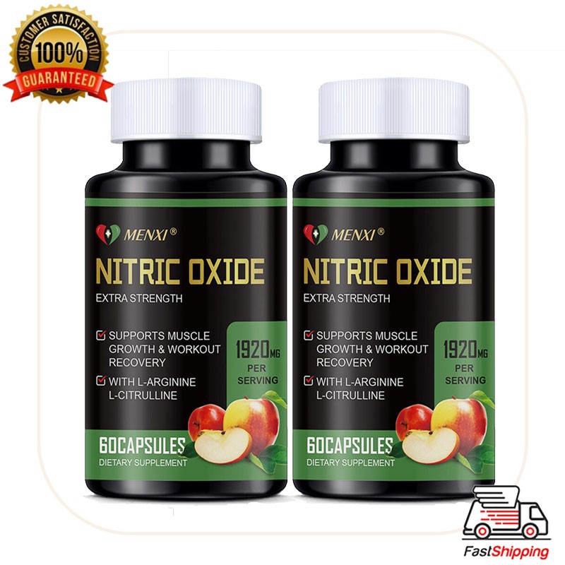 Nitric Oxide Booster Supplement Blood Pressure &Heart Health Support 120 Capsule