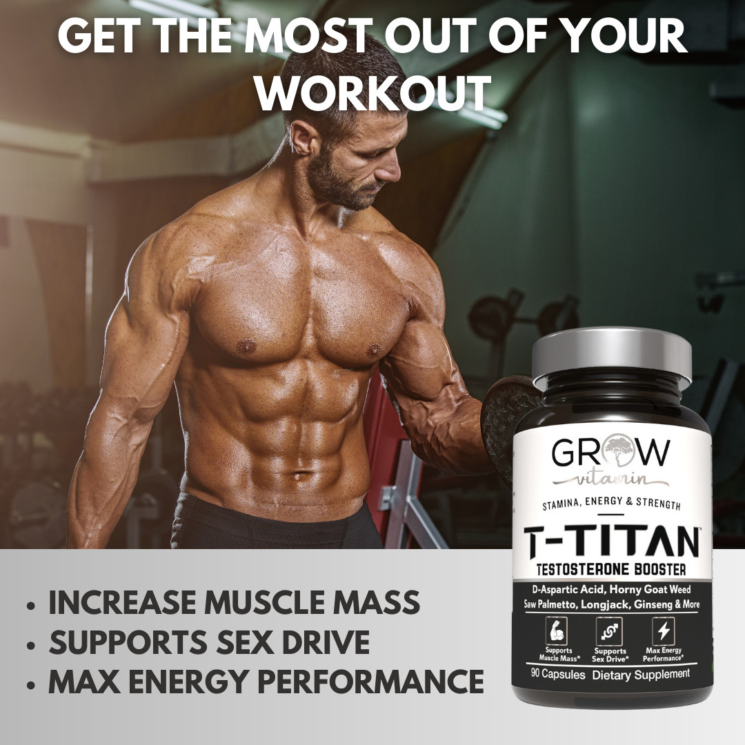 Testosterone Booster for Men, Male Enhancement Pills, Energy, Libido 90 Capsules