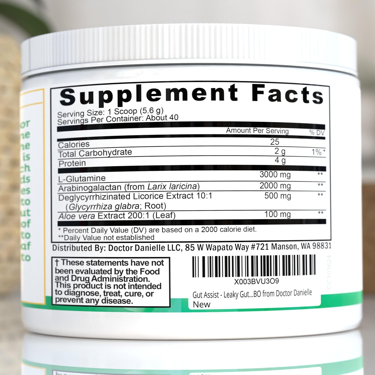 GUT SUPPORT Repair Supplement Healthy Digestive IBS 40 Scoops DOCTOR DANIELLE