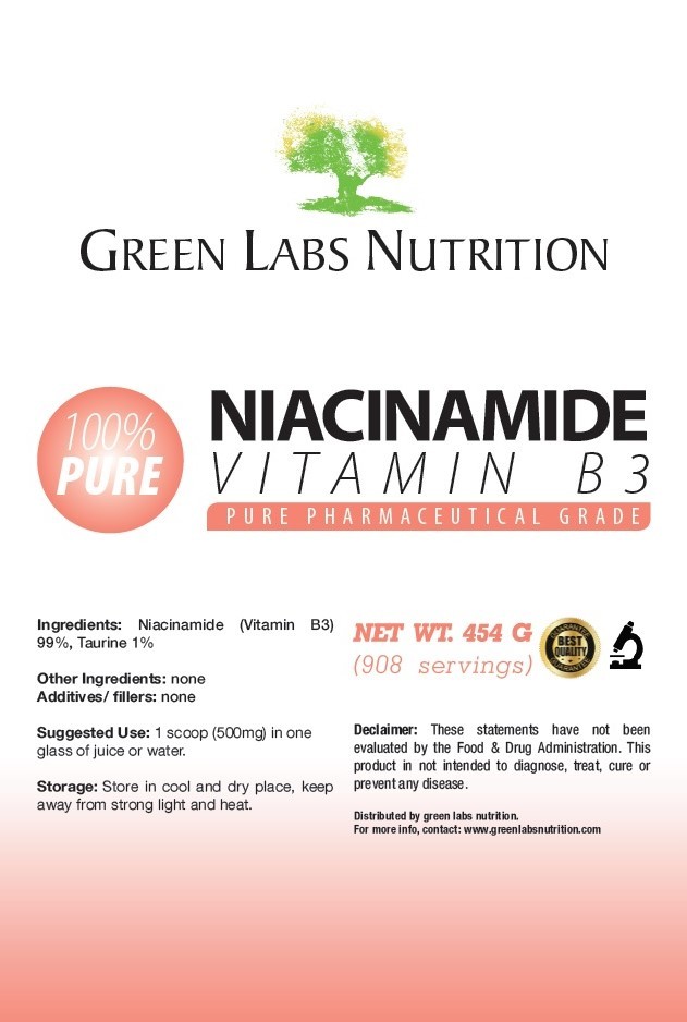 Niacinamide Vitamin B3 Nicotinamide Powder 454g PHARMACEUTICAL GRADE FREE P&P