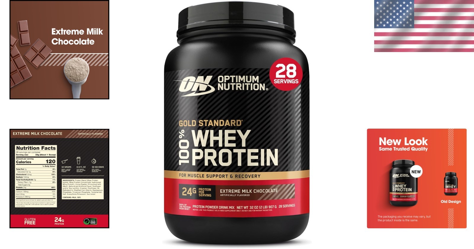 Extreme Milk Chocolate Whey Protein Powder – 2lb of High-Quality Muscle Support