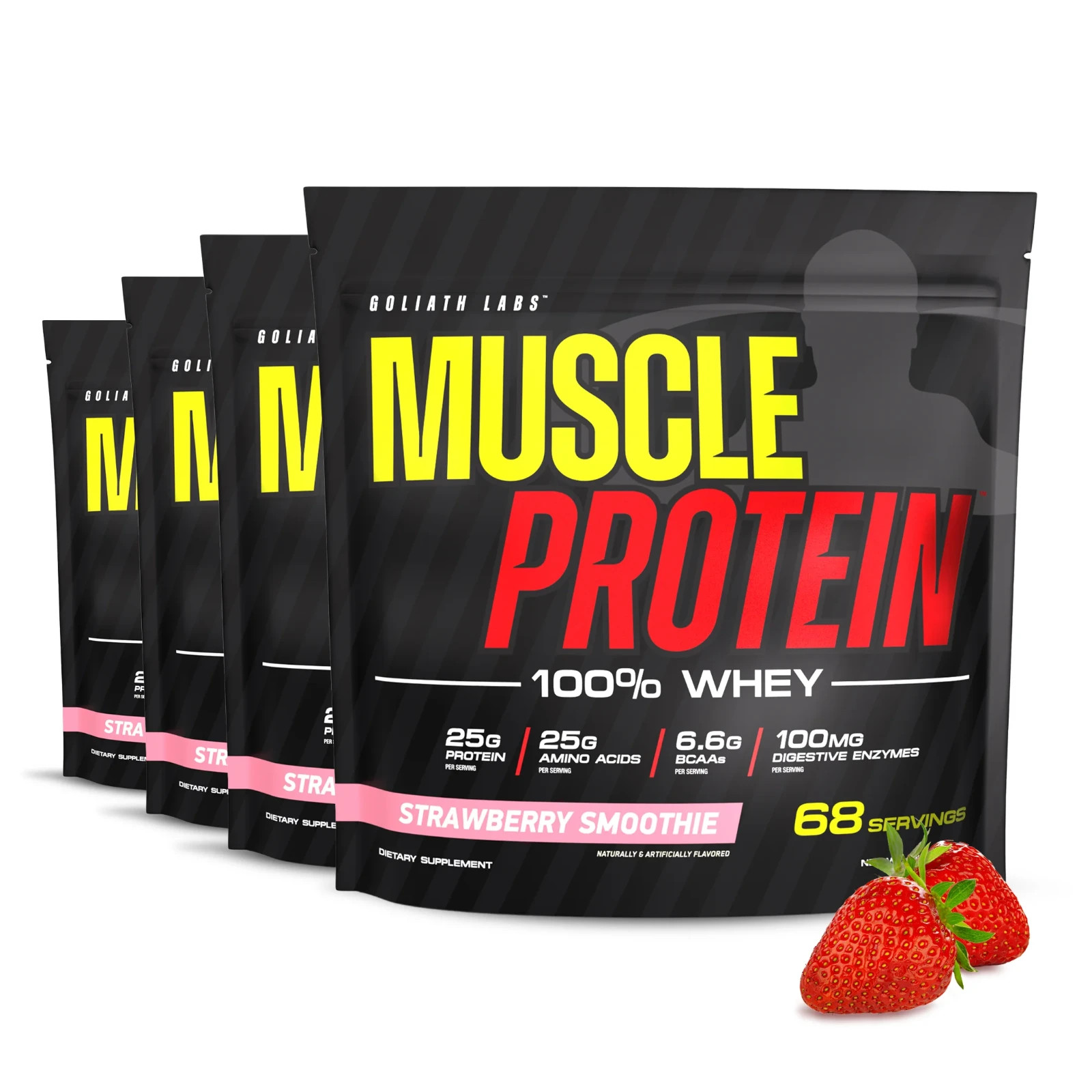 Whey Protein Powder 2.2LB Goliath Labs 30 Servings