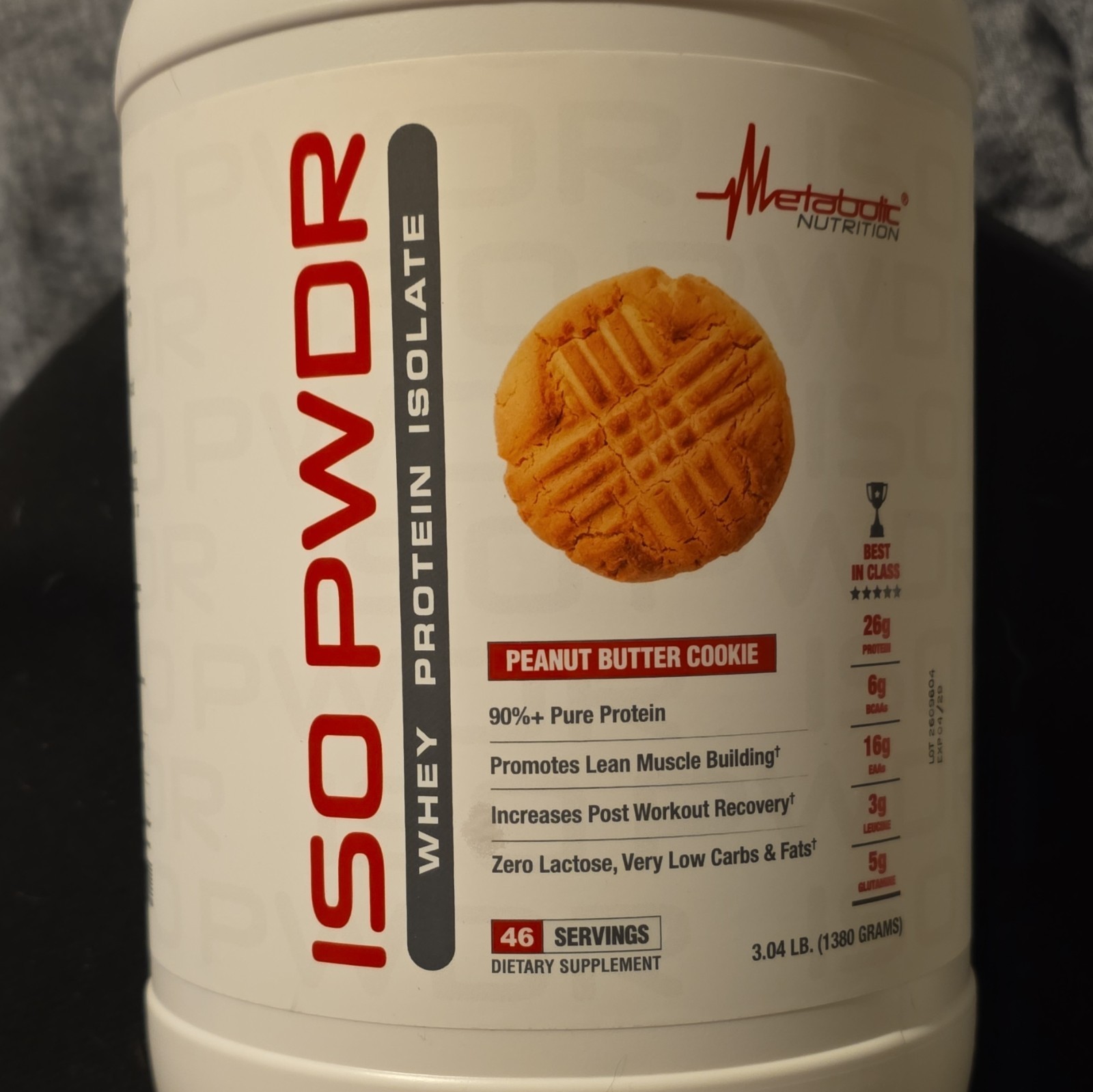 Metabolic Nutrition ISO Whey Protein Isolate Zero Lactose PB Cookie 3.04 lb
