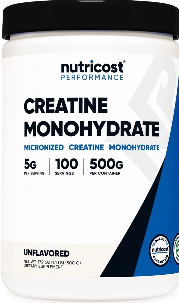 Nutricost Pure Creatine Monohydrate 500 Gram Powder