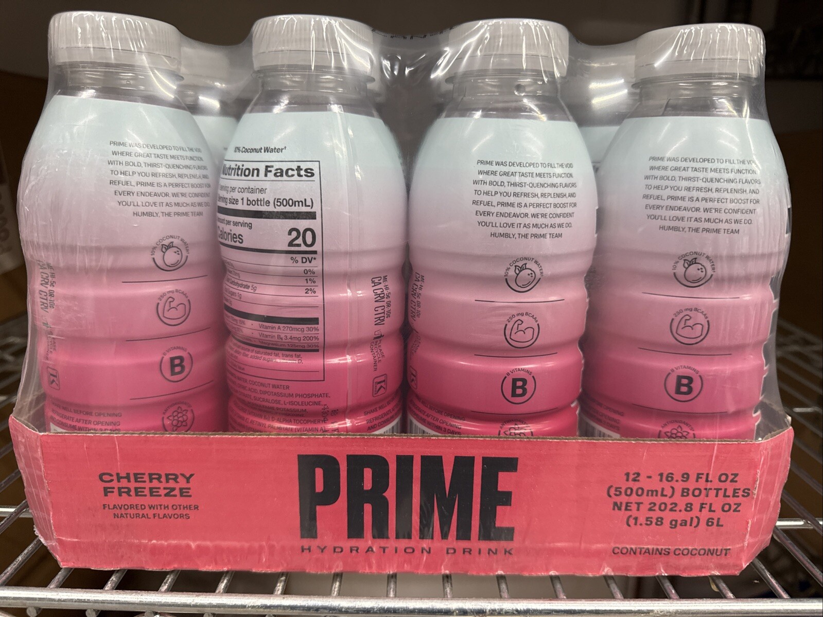 PRIME HYDRATION Drink (16.9oz) Sealed Case – Cherry Freeze