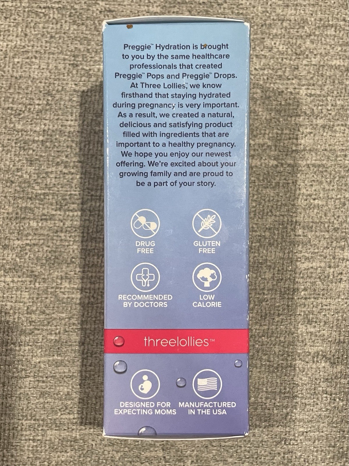 Threelollies 9 Month Preggie Hydration Support Mixed Berry 7 Count Box