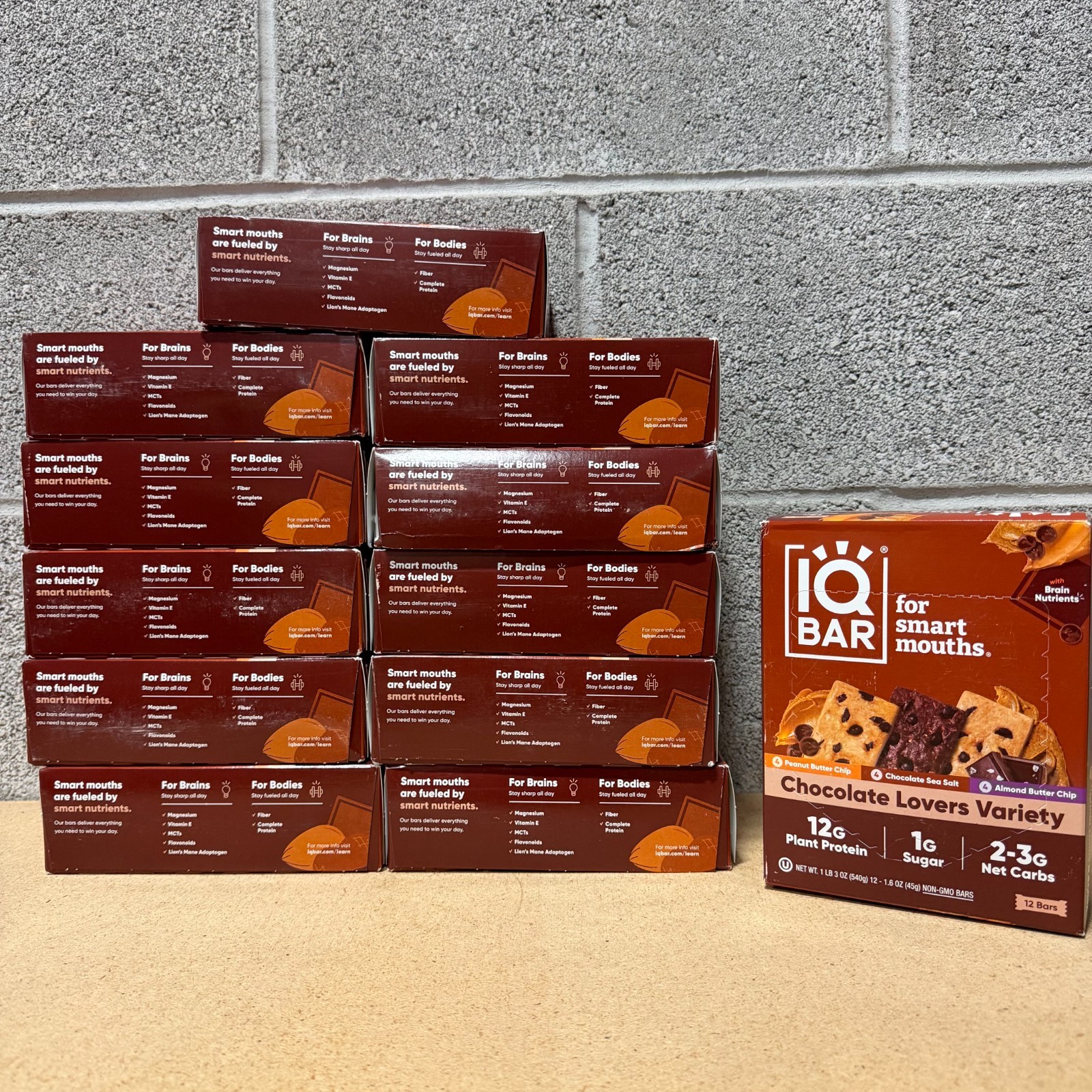 IQBAR – Chocolate Lovers Variety – 144 Count (12 Pack) – Vegan Energy Bars