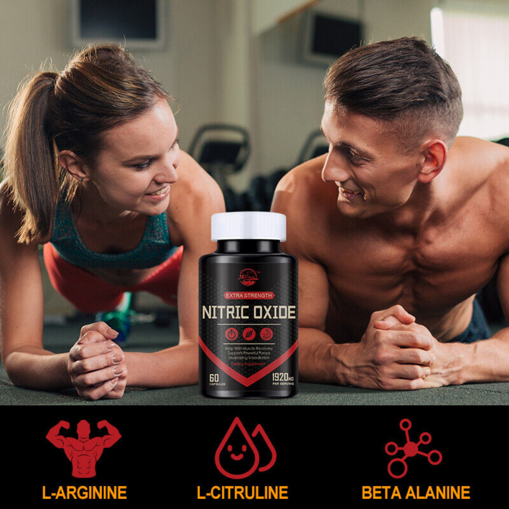 Nitric Oxide Booster Supplement, Extra Strength L Arginine & L Citrulline Muscle