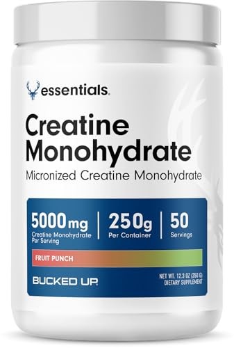Creatine Monohydrate Micronized 250g 50 Servings 5g Unflavored