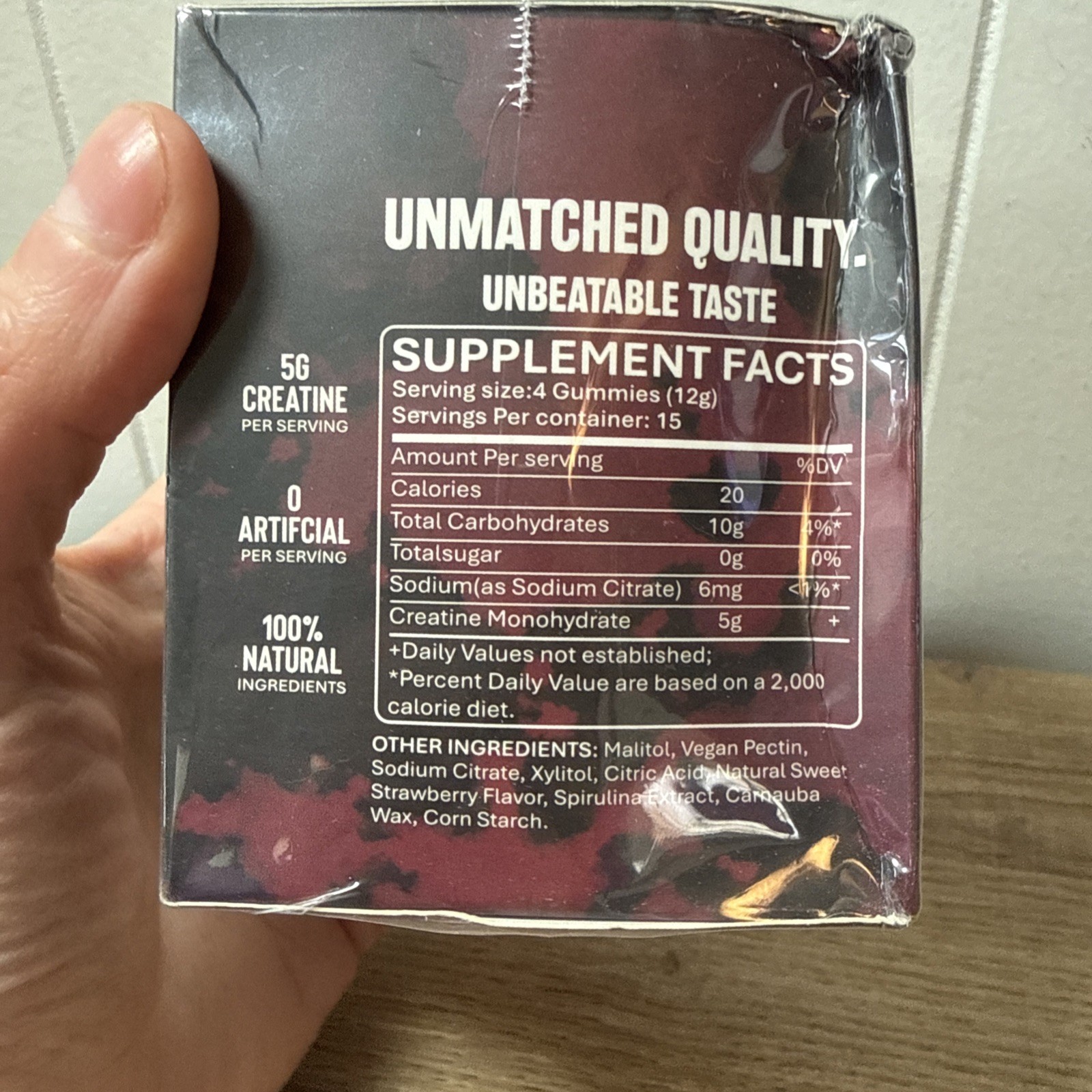 Beast Creatine InFused Gummies 8/27 60 Count Strawberry Fruit Punch Z7
