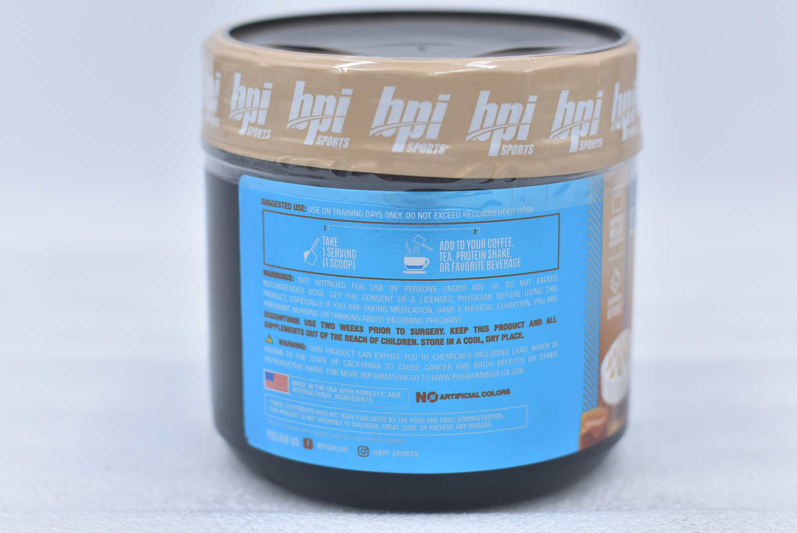 BPI Sports Keto Bomb, Caramel Macchiato Keto Coffee Creamer 18 Serv EXP 06/2027