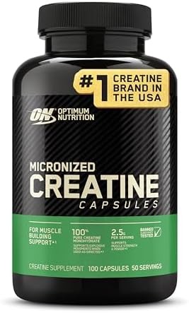 Optimum Nutrition Creatine, Micronized Creatine Monohydrate Capsules, Supports