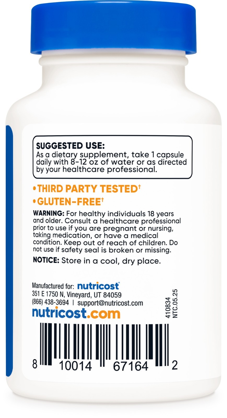 Nutricost CoQ10 100mg, 60 Capsules, Vegetarian Capsules, Non-GMO (Coenzyme Q10)