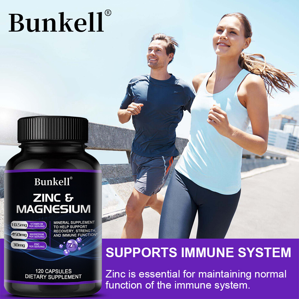 Zinc Magnesium w/Vitamin B6 – Restful Sleep, Anti Stress AntiAnxiety supplement