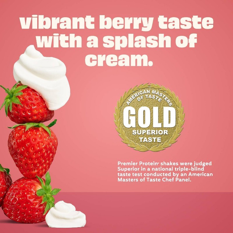 Premier Protein Strawberries & Cream Non-Caffeinated Whey Protein Nutritional