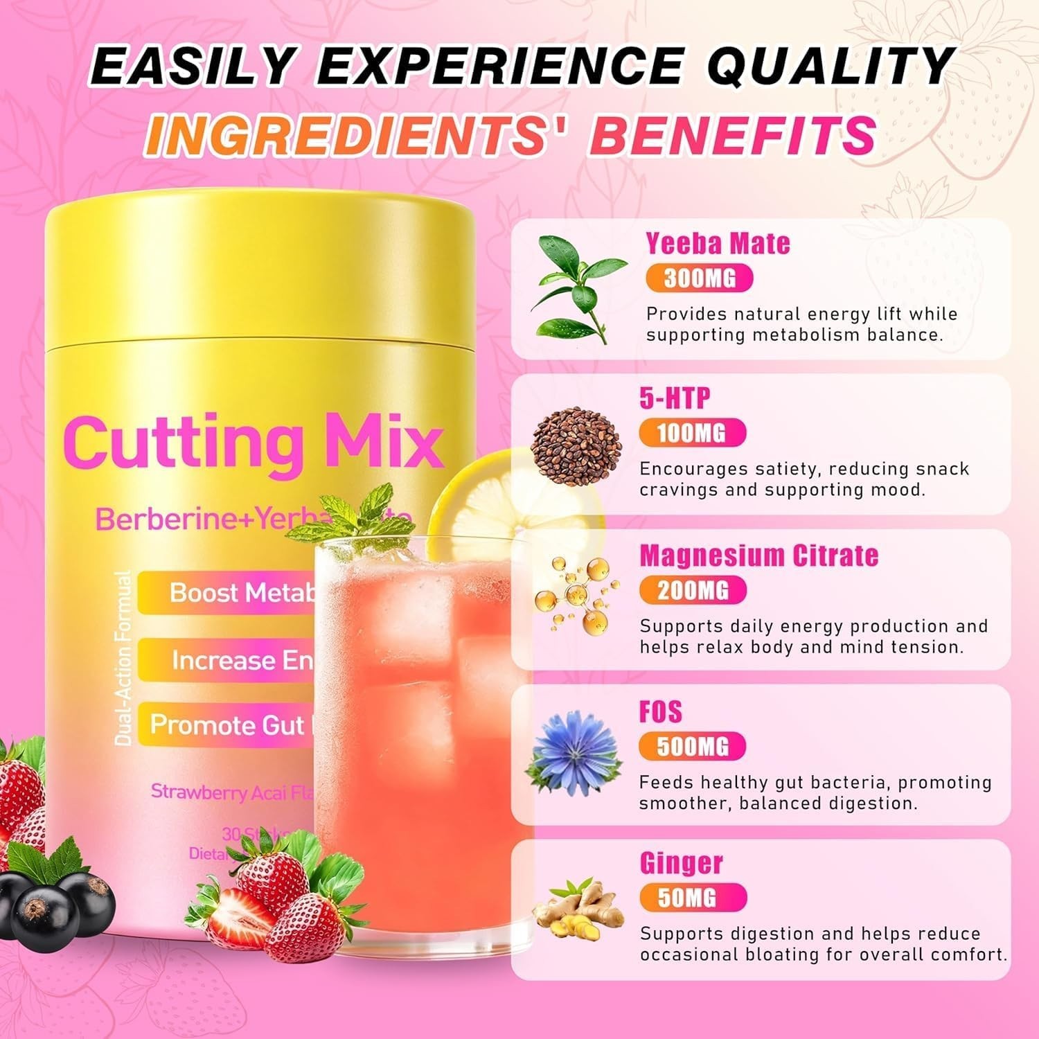 New Cutting Drink Mix – Berberine, Chromium, Satiety & Metabolism Suppor | Gu…