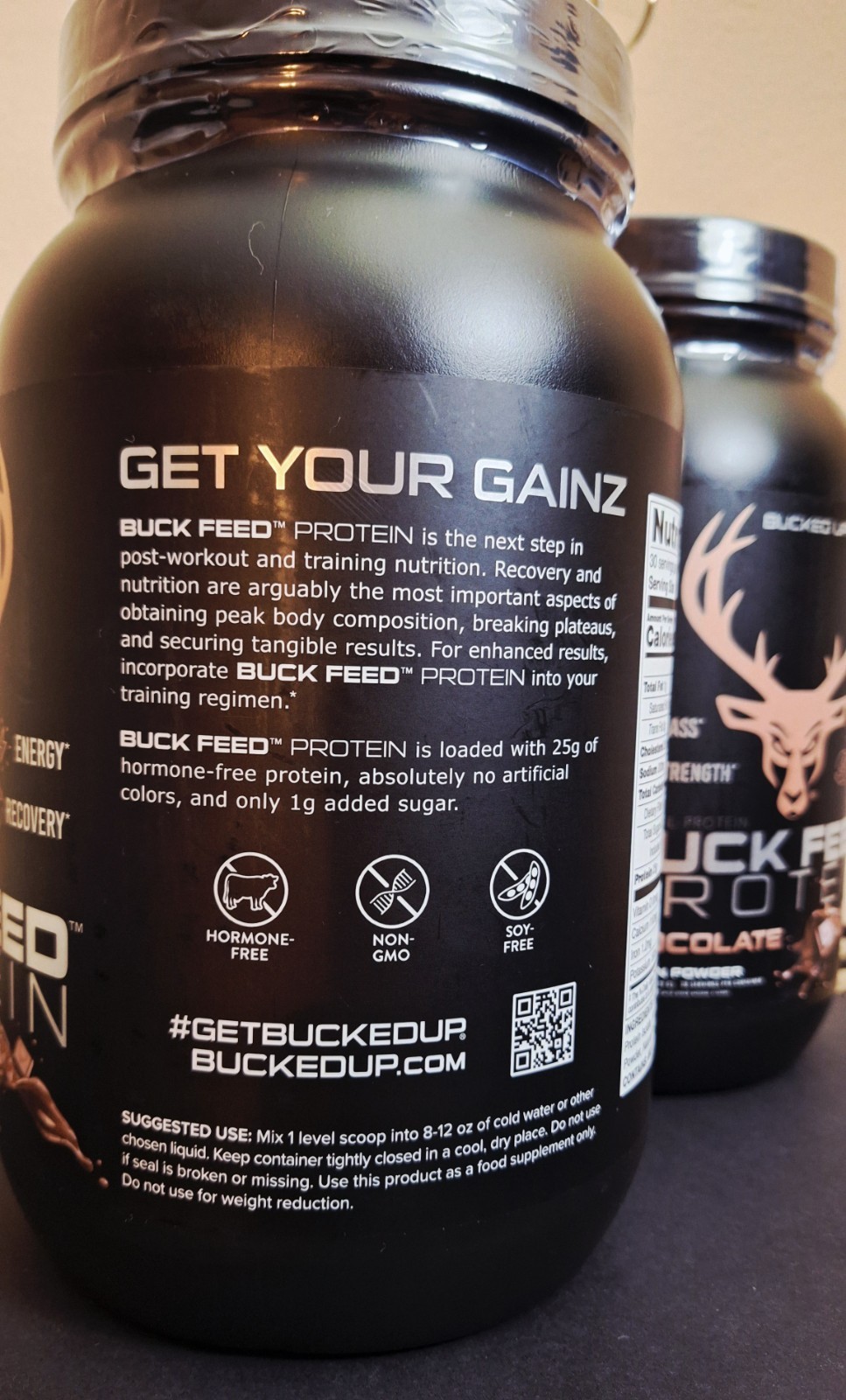 Bucked Up Whey Chocolate 🍫 30 Servings, 25g Protein, Hormone-free, 03/2028✨