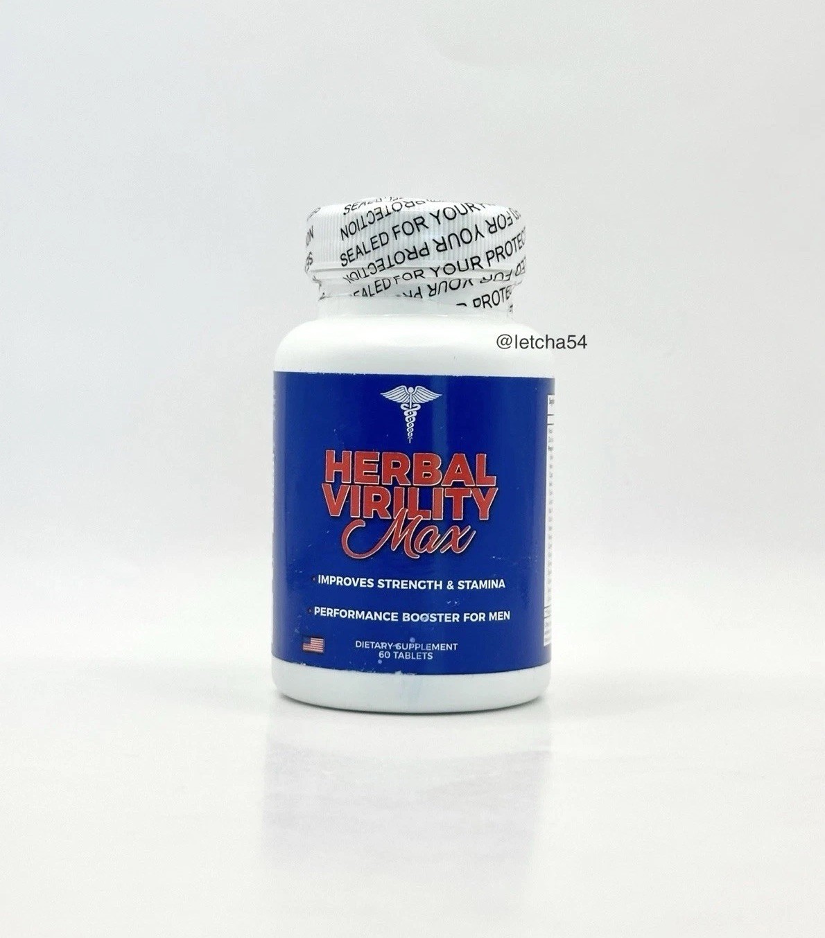 Herbal Virility Max Men Pills Herbal Virility Max Male Support (60 Tablets)