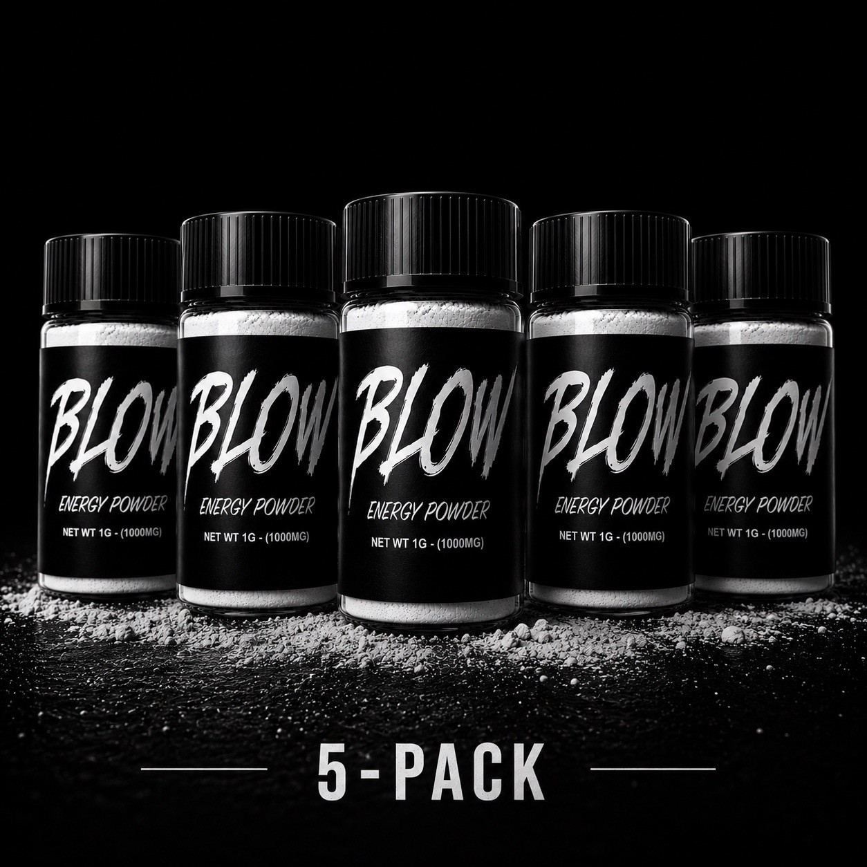 Blow Energy Powder – 400MG Caffeine – Instant Energy Pre Workout – 5 Pack