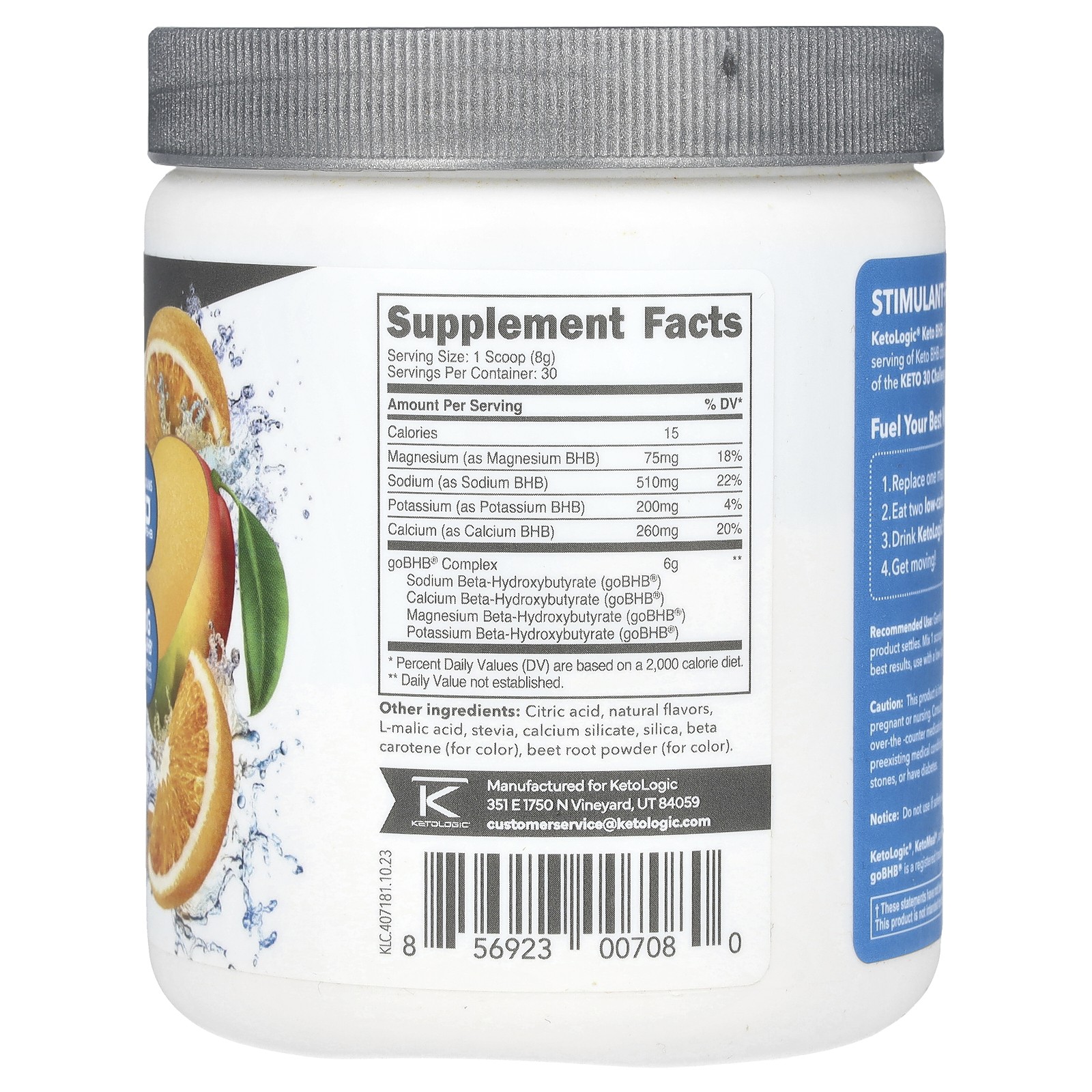 Keto BHB, Orange Mango, 8.9 oz (249 g)