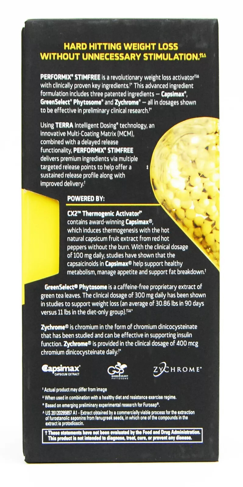 Performix STIM FREE Fat Burner Weight Loss Mood Enhancer 78 capsules STIMFREE
