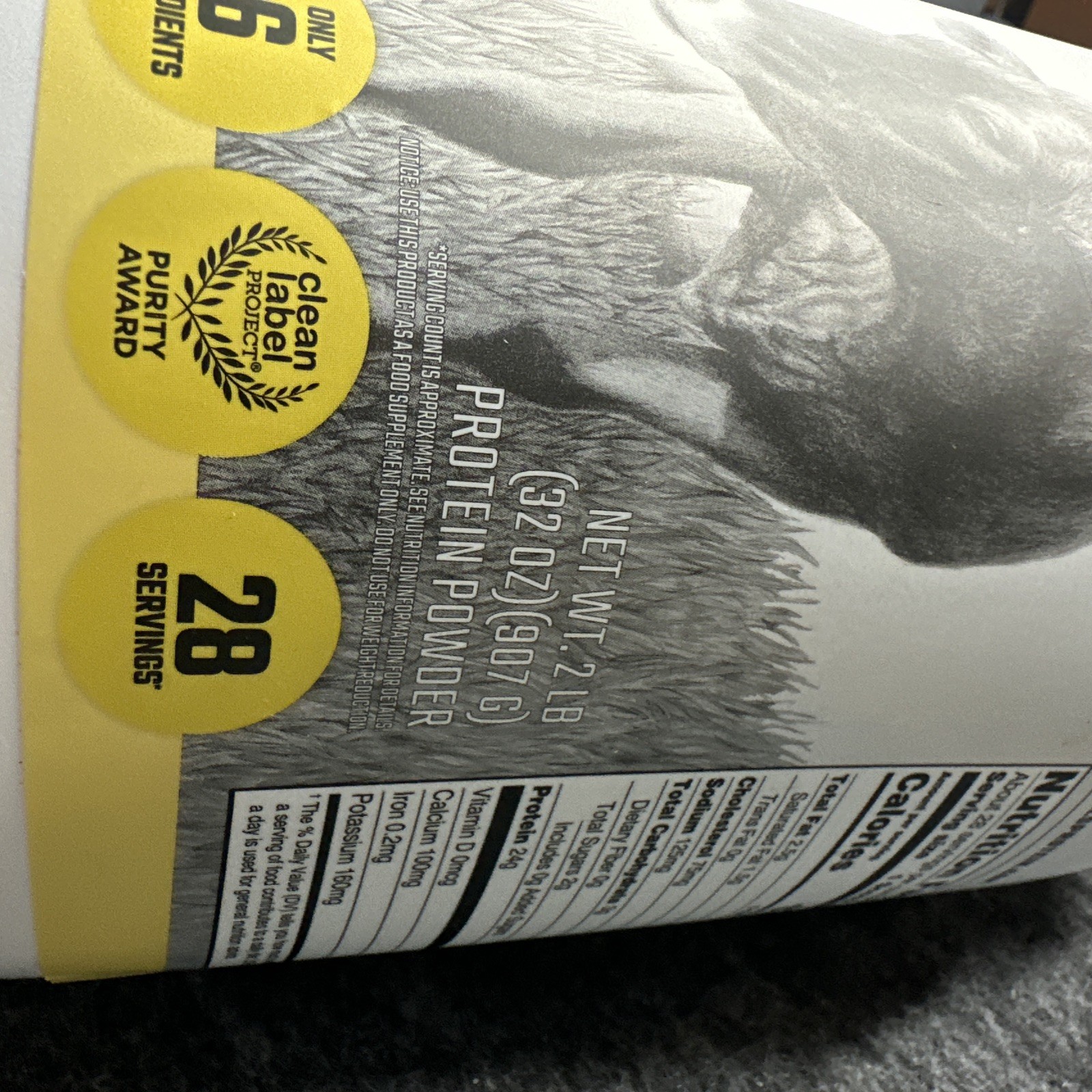 Levels Grass Fed Whey Protein Vanilla Bean 2LB 24g Protein