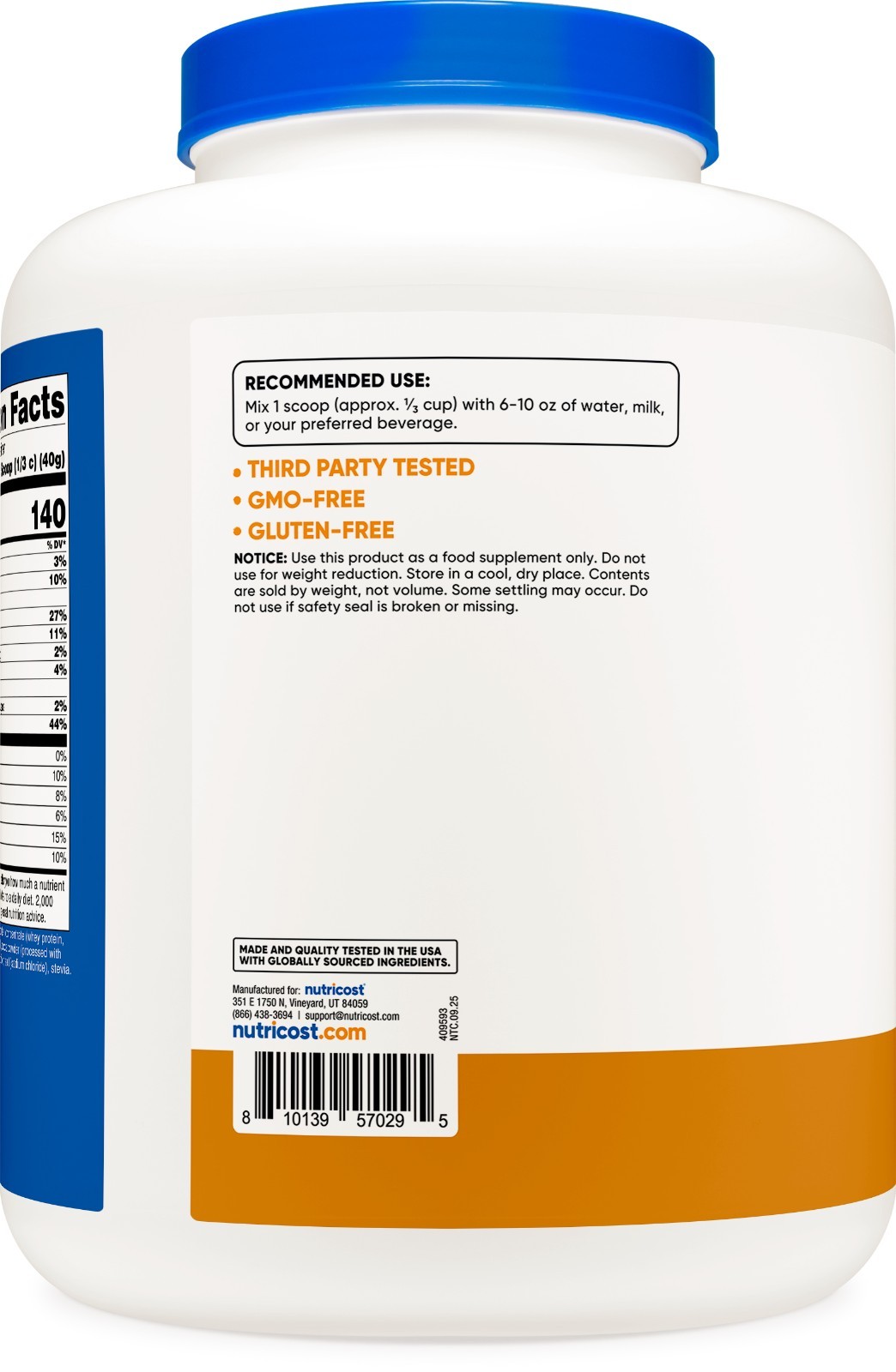 Nutricost Grass-Fed Whey Protein Concentrate (Chocolate Peanut Butter) 5 LBS