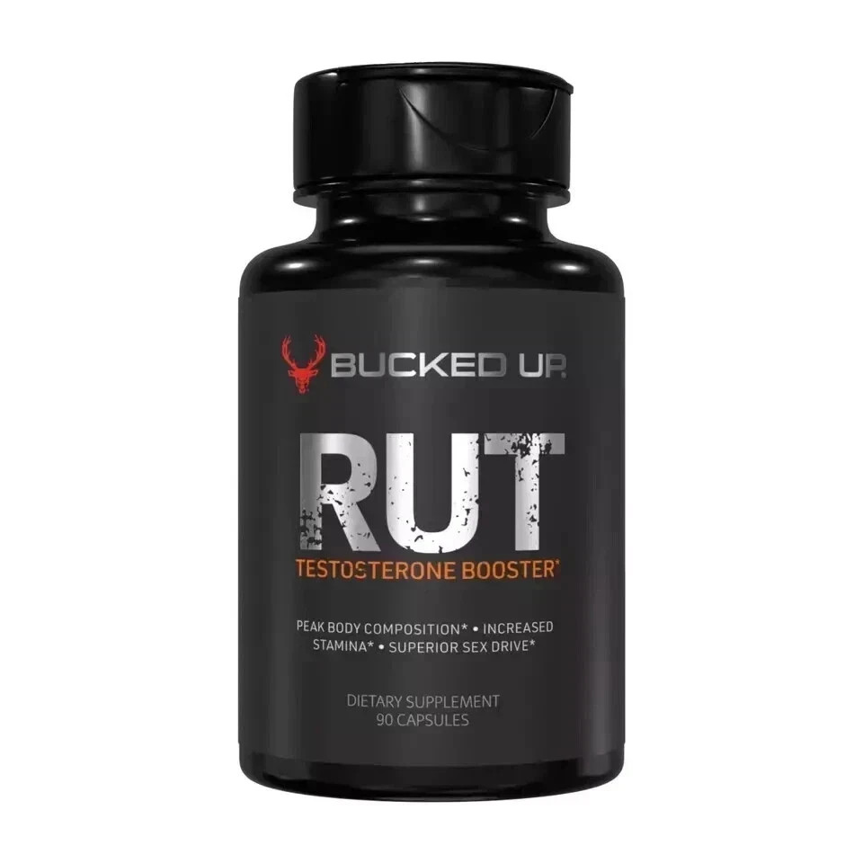 BUCKED UP RUT TESTOSTERONE BOOSTER 90Caps 30Serv Hormone Balance Mood,