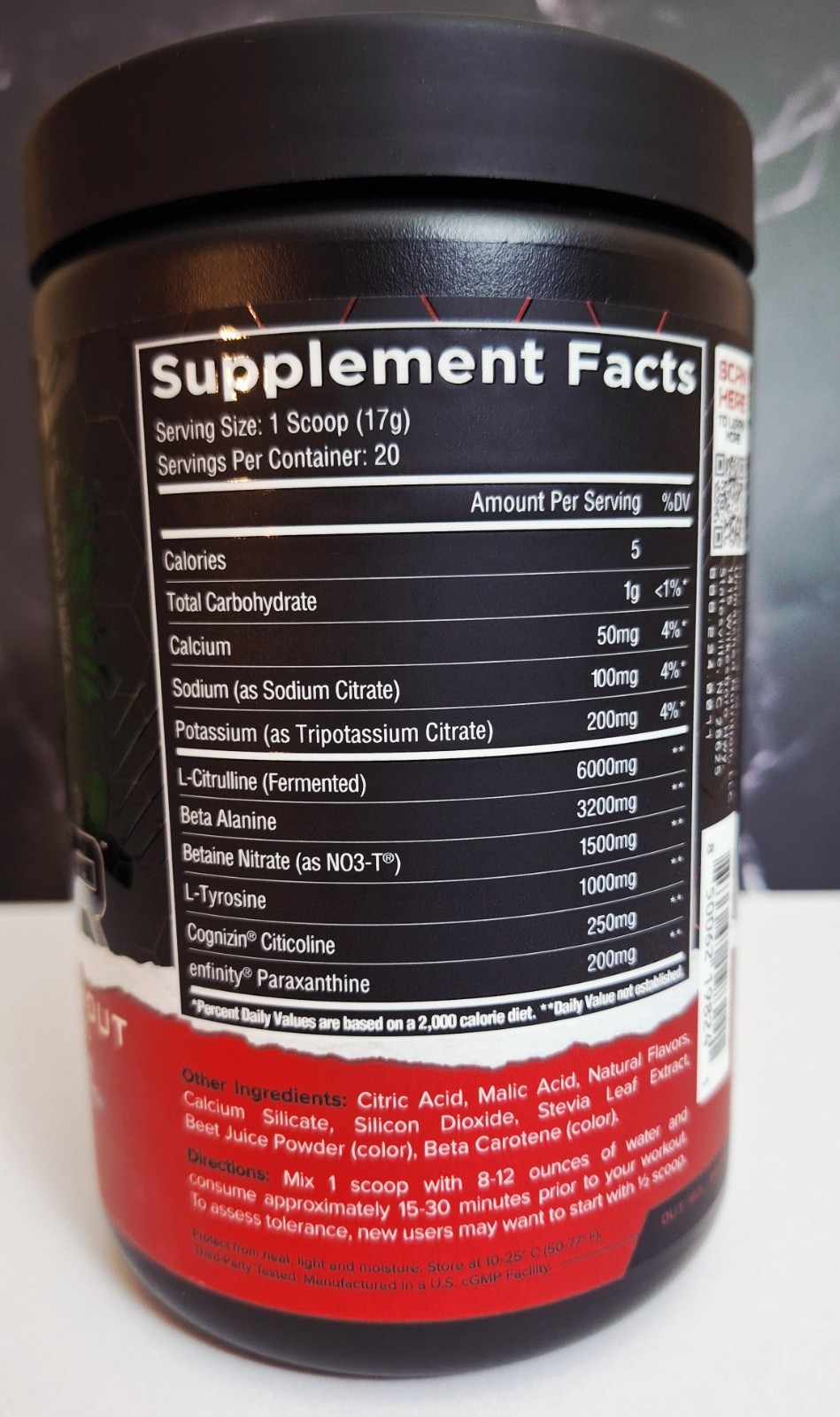 Unmatched Outlier Natural Preworkout, Blood Orange Lime, 20 servings, 10/2027✨️