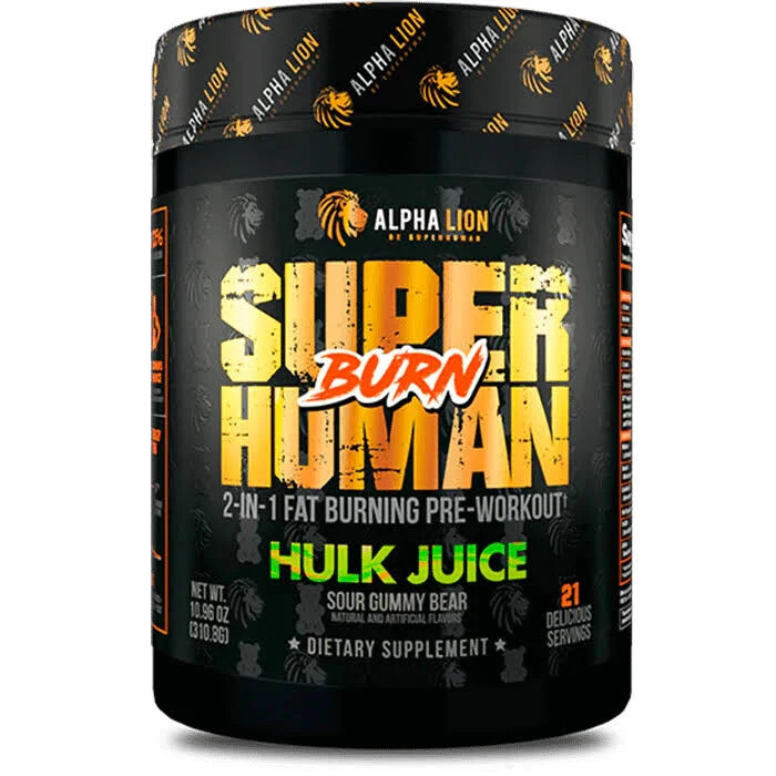ALPHA LION SUPERHUMAN (BURN) 2-IN-1 FAT BURNING PTRWORKOUT FREE SHIPPING