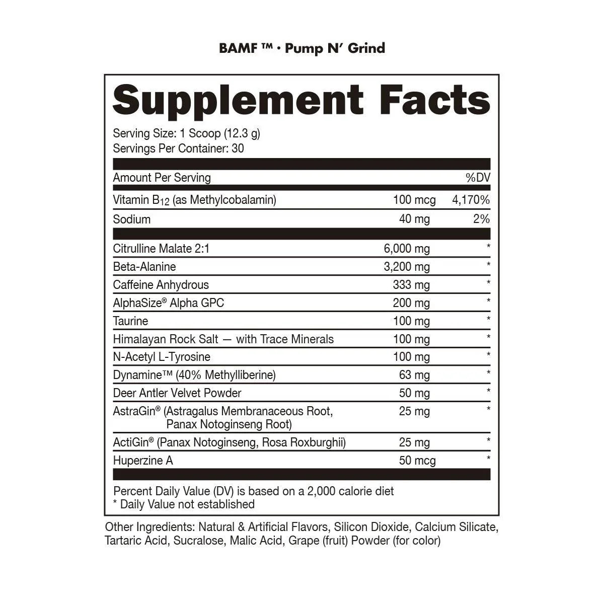 BAMF Pre-Workout 30 Servings