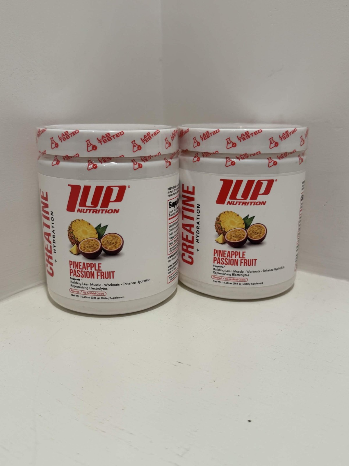 1UP Creatine Hydration Pineapple Passion Fruit 10.05 oz 30 Servings Lot of 2