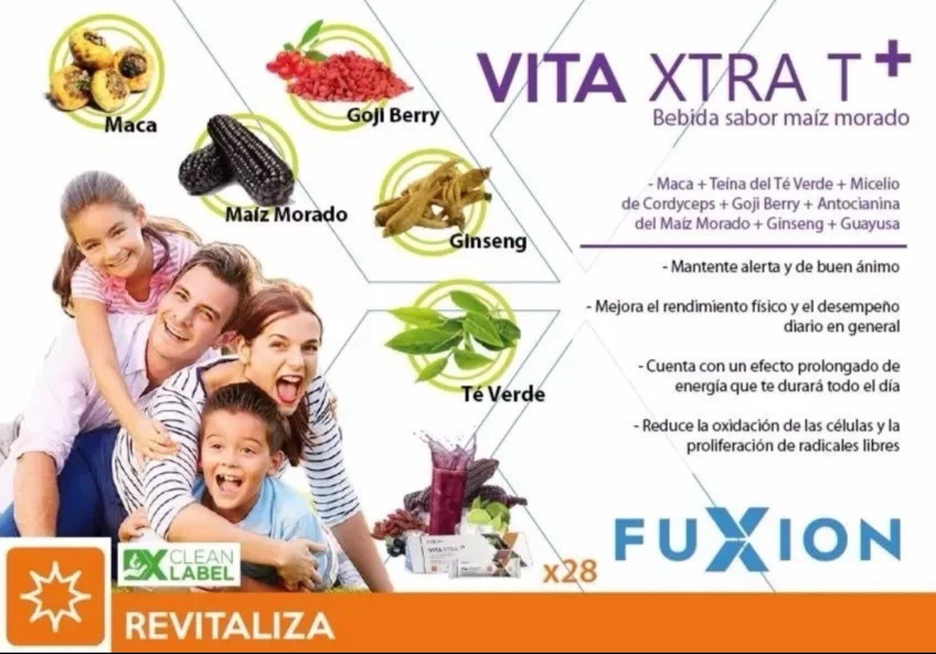 FUXION VITA XTRA T-Support Whole Day Energy W. MACA & GINSENG-1 Bag (28 sachets)